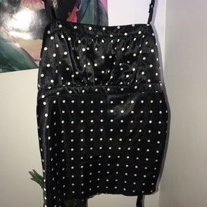 VINTAGE SATIN POLKA DOT CAMI